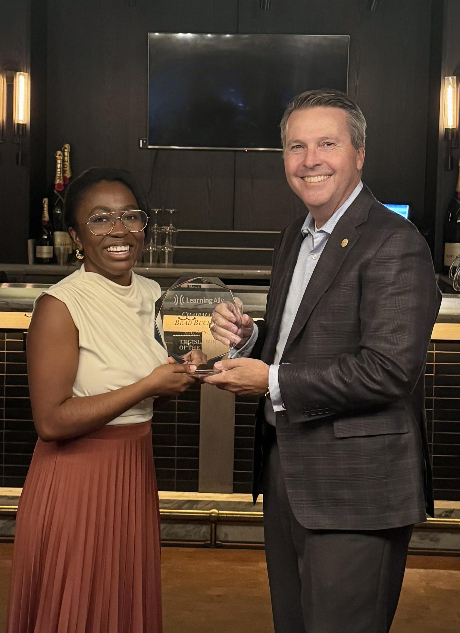 Learning Ally Honors Texas Representative Brad Buckley for his Leadership in Expanding Access to Literacy Accommodations for Students Learning Ally Honors Texas Representative Brad Buckley for his Leadership in Expanding Access to Literacy Accommodations for Students