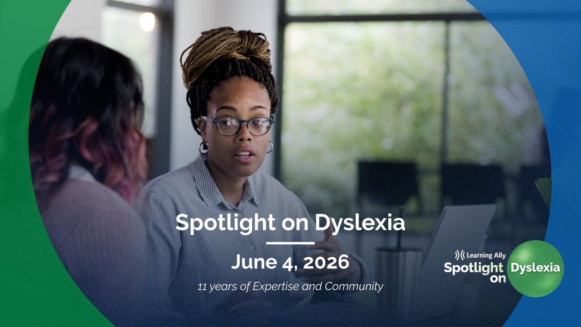 Learning Ally Spotlight on Dyslexia 2026 virtual conference — diverse group of teachers and learners working together, professional development event for dyslexia and structured literacy educators